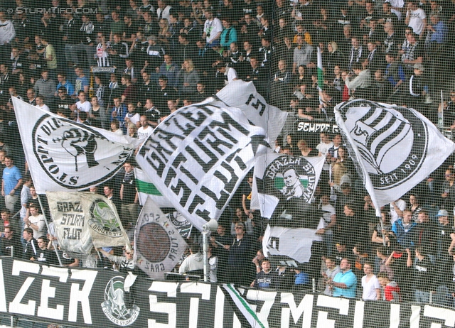 Sturm Graz - Mattersburg
Oesterreichische Fussball Bundesliga, 30. Runde, SK Sturm Graz - SV Mattersburg, Stadion Liebenau Graz, 20.04.2013. 

Foto zeigt Fans von Sturm
