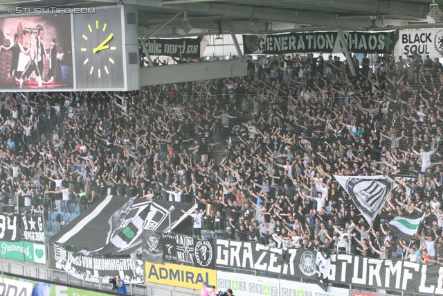 Sturm Graz - Mattersburg
Oesterreichische Fussball Bundesliga, 30. Runde, SK Sturm Graz - SV Mattersburg, Stadion Liebenau Graz, 20.04.2013. 

Foto zeigt Fans von Sturm
