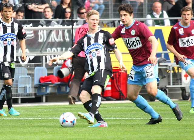 Sturm Graz - Mattersburg
Oesterreichische Fussball Bundesliga, 30. Runde, SK Sturm Graz - SV Mattersburg, Stadion Liebenau Graz, 20.04.2013. 

Foto zeigt Florian Kainz (Sturm)
