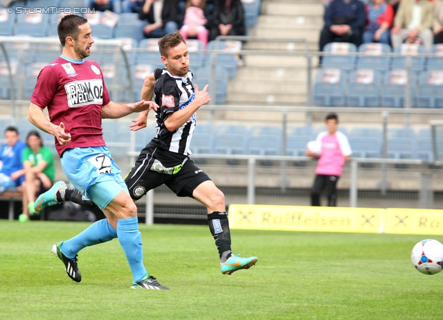 Sturm Graz - Mattersburg
Oesterreichische Fussball Bundesliga, 30. Runde, SK Sturm Graz - SV Mattersburg, Stadion Liebenau Graz, 20.04.2013. 

Foto zeigt David Schloffer (Sturm)
