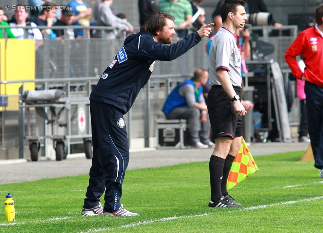 Sturm Graz - Mattersburg
Oesterreichische Fussball Bundesliga, 30. Runde, SK Sturm Graz - SV Mattersburg, Stadion Liebenau Graz, 20.04.2013. 

Foto zeigt Peter Hyballa (Cheftrainer Sturm)
