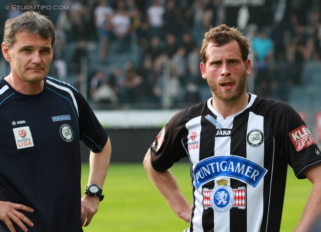 Sturm Graz - Mattersburg
Oesterreichische Fussball Bundesliga, 30. Runde, SK Sturm Graz - SV Mattersburg, Stadion Liebenau Graz, 20.04.2013. 

Foto zeigt Juergen Saeumel (Sturm)
