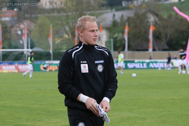 Wolfsberg - Sturm Graz
Oesterreichische Fussball Bundesliga, 31. Runde, Wolfsberger AC - SK Sturm Graz, Lavanttal Arena Wolfsberg, 27.04.2013. 

Foto zeigt Lukas Waltl (Sturm)
