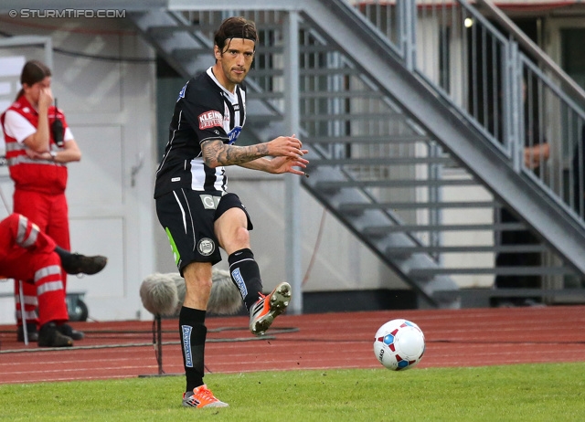 Wolfsberg - Sturm Graz
Oesterreichische Fussball Bundesliga, 31. Runde, Wolfsberger AC - SK Sturm Graz, Lavanttal Arena Wolfsberg, 27.04.2013. 

Foto zeigt Nikola Vujadinovic (Sturm)
