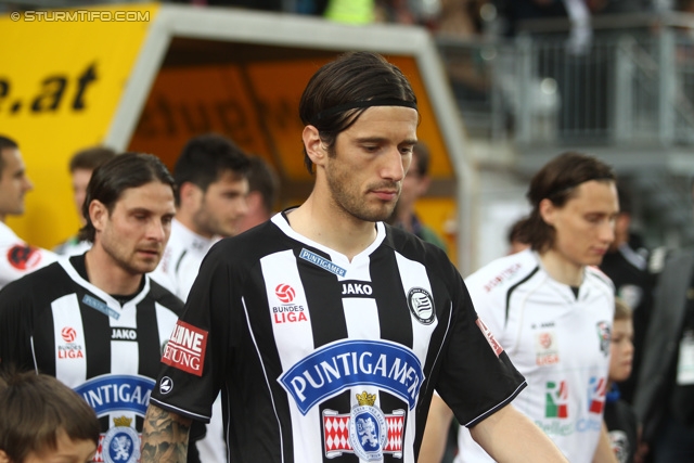 Wolfsberg - Sturm Graz
Oesterreichische Fussball Bundesliga, 31. Runde, Wolfsberger AC - SK Sturm Graz, Lavanttal Arena Wolfsberg, 27.04.2013. 

Foto zeigt Markus Schopp (Cheftrainer Sturm)
