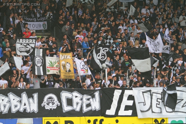 Sturm Graz - Rapid Wien
Oesterreichische Fussball Bundesliga, 32. Runde, SK Sturm Graz - SK Rapid Wien, Stadion Liebenau Graz, 05.05.2013. 

Foto zeigt Fans von Sturm
