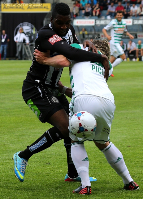 Sturm Graz - Rapid Wien
Oesterreichische Fussball Bundesliga, 32. Runde, SK Sturm Graz - SK Rapid Wien, Stadion Liebenau Graz, 05.05.2013. 

Foto zeigt Richard Sukuta-Pasu (Sturm)
