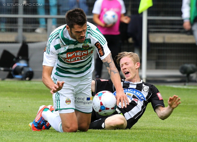 Sturm Graz - Rapid Wien
Oesterreichische Fussball Bundesliga, 32. Runde, SK Sturm Graz - SK Rapid Wien, Stadion Liebenau Graz, 05.05.2013. 

Foto zeigt Florian Kainz (Sturm)
Schlüsselwörter: foul