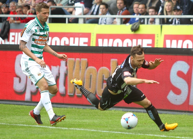 Sturm Graz - Rapid Wien
Oesterreichische Fussball Bundesliga, 32. Runde, SK Sturm Graz - SK Rapid Wien, Stadion Liebenau Graz, 05.05.2013. 

Foto zeigt Michael Madl (Sturm)
Schlüsselwörter: foul