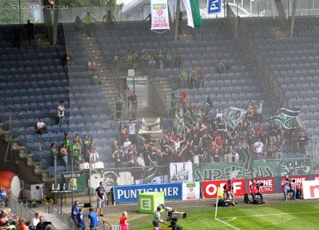Sturm Graz - Ried
Oesterreichische Fussball Bundesliga, 34. Runde, SK Sturm Graz - SV Ried, Stadion Liebenau Graz, 19.05.2013. 

Foto zeigt Fans von Ried
