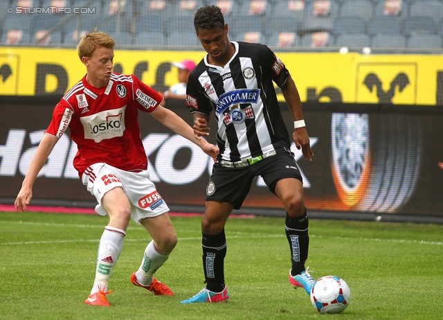 Sturm Graz - Ried
Oesterreichische Fussball Bundesliga, 34. Runde, SK Sturm Graz - SV Ried, Stadion Liebenau Graz, 19.05.2013. 

Foto zeigt Rubin Rafael Okotie (Sturm)
