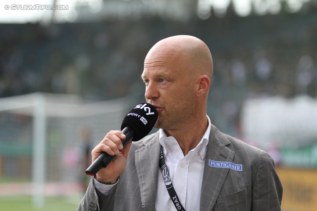 Sturm Graz - Ried
Oesterreichische Fussball Bundesliga, 34. Runde, SK Sturm Graz - SV Ried, Stadion Liebenau Graz, 19.05.2013. 

Foto zeigt Gerhard Goldbrich (General Manager Sturm) beim Interview
