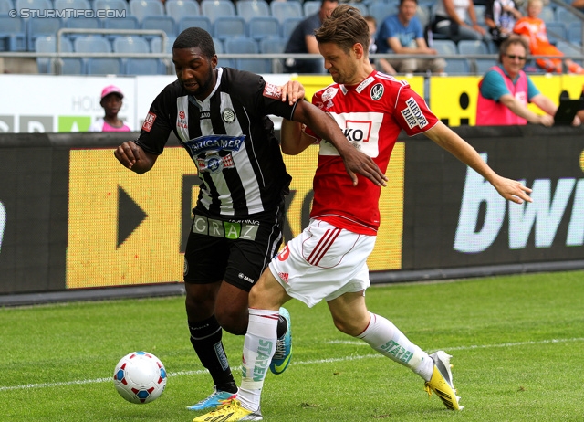 Sturm Graz - Ried
Oesterreichische Fussball Bundesliga, 34. Runde, SK Sturm Graz - SV Ried, Stadion Liebenau Graz, 19.05.2013. 

Foto zeigt Richard Sukuta-Pasu (Sturm)
