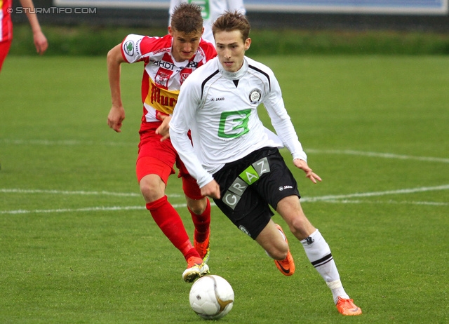 Sturm Amateure - KSV Amateure
Regionalliga Mitte, 28. Runde,  Sturm Graz Amateure - KSV Amateure, Trainingszentrum Messendorf, 24.05.2013. 

Foto zeigt David Schnaderbeck (Sturm Amateure)
