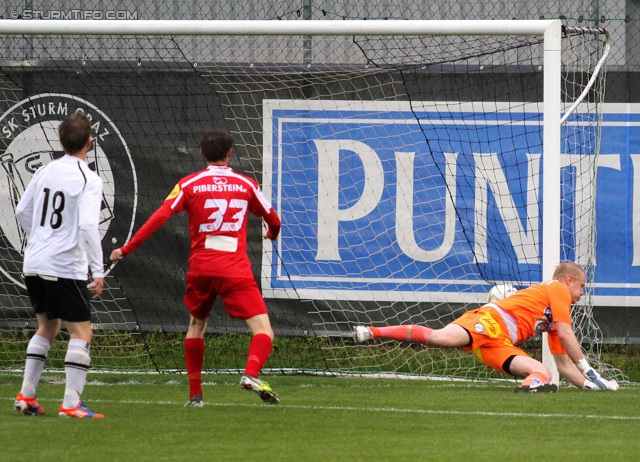 Sturm Amateure - KSV Amateure
Regionalliga Mitte, 28. Runde,  Sturm Graz Amateure - KSV Amateure, Trainingszentrum Messendorf, 24.05.2013. 

Foto zeigt Marc Andre Schmerboeck (Sturm Amateure), Lorenz Reisinger (KSV Amateure) und Lukas Waltl (Sturm Amateure)
