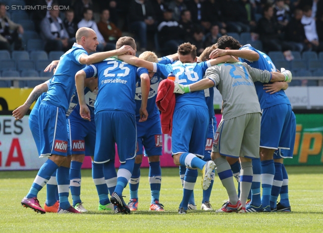 Sturm Graz - Wr. Neustadt
Oesterreichische Fussball Bundesliga, 36. Runde, SK Sturm Graz - SC Wiener Neustadt, Stadion Liebenau Graz, 26.05.2013. 

Foto zeigt die Mannschaft von Wr. Neustadt
