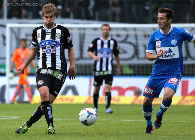 Sturm Graz - Wr. Neustadt
Oesterreichische Fussball Bundesliga, 36. Runde, SK Sturm Graz - SC Wiener Neustadt, Stadion Liebenau Graz, 26.05.2013. 

Foto zeigt Manuel Weber (Sturm)
