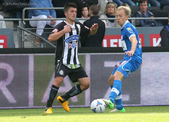 Sturm Graz - Wr. Neustadt
Oesterreichische Fussball Bundesliga, 36. Runde, SK Sturm Graz - SC Wiener Neustadt, Stadion Liebenau Graz, 26.05.2013. 

Foto zeigt Ervin Bevab (Sturm)
