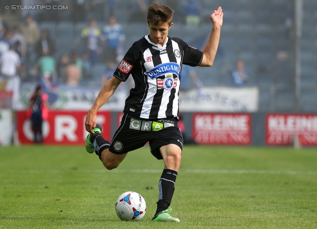 Sturm Graz - Wr. Neustadt
Oesterreichische Fussball Bundesliga, 36. Runde, SK Sturm Graz - SC Wiener Neustadt, Stadion Liebenau Graz, 26.05.2013. 

Foto zeigt Reinhold Ranftl (Sturm)
