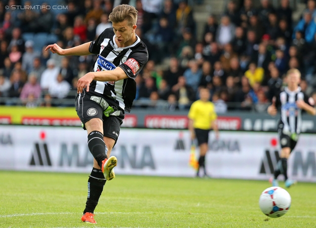 Sturm Graz - Wr. Neustadt
Oesterreichische Fussball Bundesliga, 36. Runde, SK Sturm Graz - SC Wiener Neustadt, Stadion Liebenau Graz, 26.05.2013. 

Foto zeigt Anel Kocijan (Sturm)
