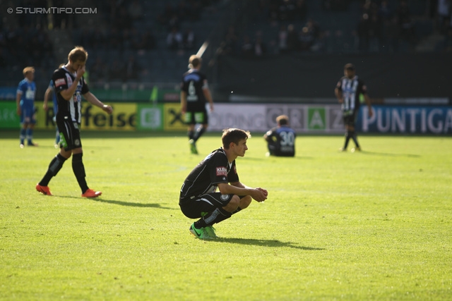 Sturm Graz - Wr. Neustadt
Oesterreichische Fussball Bundesliga, 36. Runde, SK Sturm Graz - SC Wiener Neustadt, Stadion Liebenau Graz, 26.05.2013. 

Foto zeigt Reinhold Ranftl (Sturm)
Schlüsselwörter: enttaeuschung