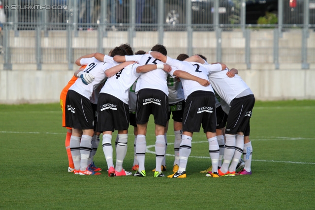 Sturm Amateure - St. Florian
Regionalliga Mitte, 30. Runde,  Sturm Graz Amateure - Union St. Florian, Trainingszentrum Messendorf, 01.06.2013. 

Foto zeigt die Mannschaft der Sturm Amateure
