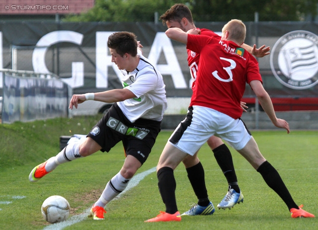 Sturm Amateure - St. Florian
Regionalliga Mitte, 30. Runde,  Sturm Graz Amateure - Union St. Florian, Trainingszentrum Messendorf, 01.06.2013. 

Foto zeigt Alexander Rother (Sturm Amateure) und Michael Ortner (St. Florian)
