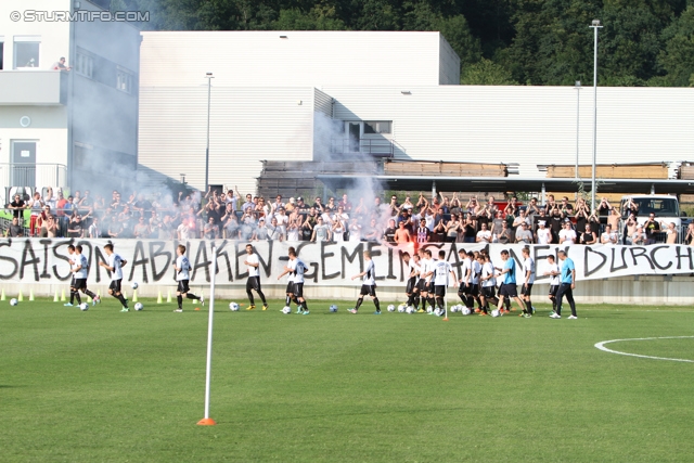 Trainingsauftakt Sturm
Oesterreichische Fussball Bundesliga, SK Sturm Graz Trainingsauftakt, Trainingszentrum Messendorf, 17.06.2013.

Foto zeigt die Mannschaft von Sturm
