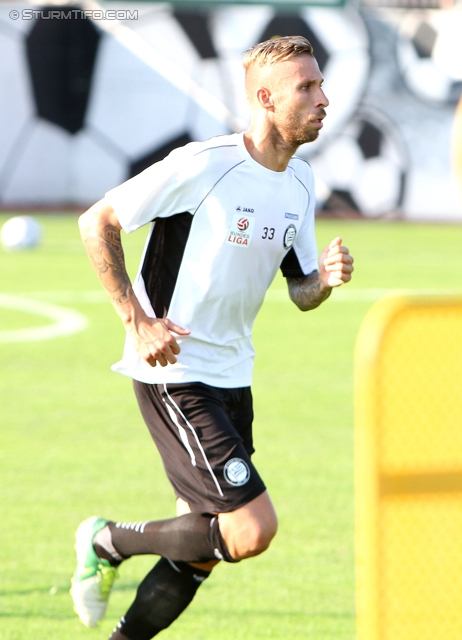 Trainingsauftakt Sturm
Oesterreichische Fussball Bundesliga, SK Sturm Graz Trainingsauftakt, Trainingszentrum Messendorf, 17.06.2013.

Foto zeigt Patrick Wolf (Sturm)
