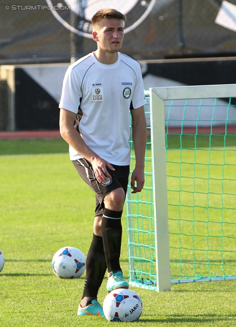 Trainingsauftakt Sturm
Oesterreichische Fussball Bundesliga, SK Sturm Graz Trainingsauftakt, Trainingszentrum Messendorf, 17.06.2013.

Foto zeigt 
