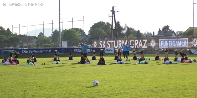 Trainingsauftakt Sturm
Oesterreichische Fussball Bundesliga, SK Sturm Graz Trainingsauftakt, Trainingszentrum Messendorf, 17.06.2013.

Foto zeigt die Mannschaft von Sturm
