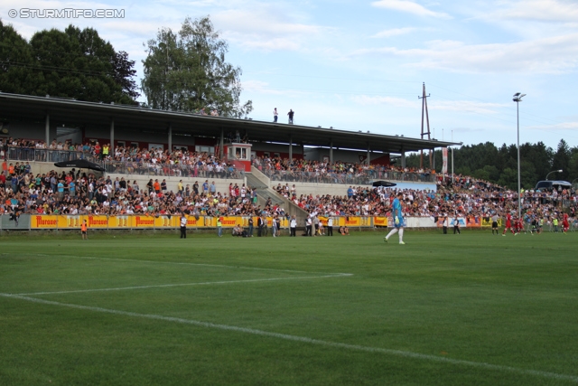 Sturm Graz - Kaiserslautern
Testspiel,  SK Sturm Graz - 1. FC Kaiserslautern, Arena Kumberg, 05.07.2013. 

Foto zeigt eine Innenansicht in der Arena Kumberg
