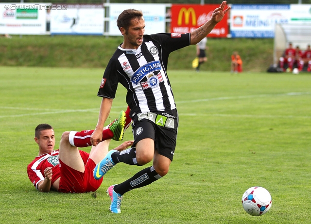 Sturm Graz - Kaiserslautern
Testspiel,  SK Sturm Graz - 1. FC Kaiserslautern, Arena Kumberg, 05.07.2013. 

Foto zeigt Marco Djuricin (Sturm)
