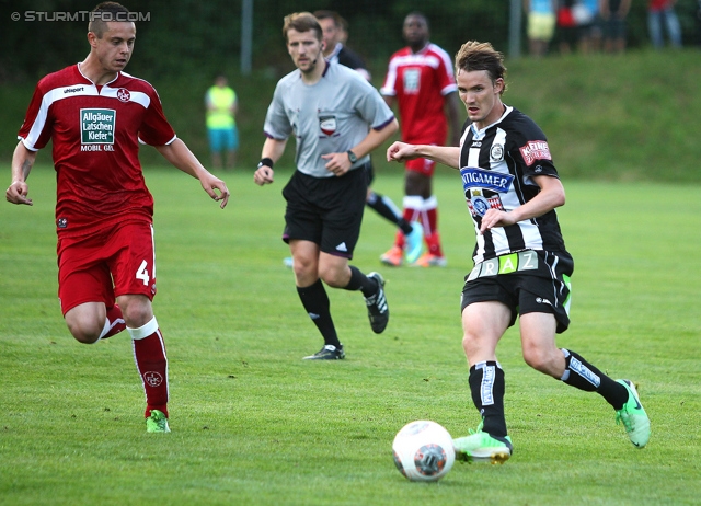 Sturm Graz - Kaiserslautern
Testspiel,  SK Sturm Graz - 1. FC Kaiserslautern, Arena Kumberg, 05.07.2013. 

Foto zeigt Ariel Borysiuk (Kaiserslautern) und Andreas Hoelzl (Sturm)
