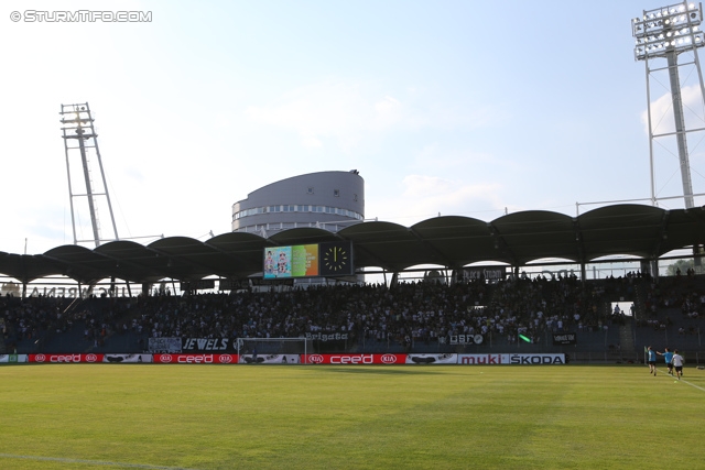 Sturm Graz - Paris SG
Testspiel,  SK Sturm Graz - Paris Saint Germain, Stadion Liebenau Graz, 09.07.2013. 

Foto zeigt Fans von Sturm
