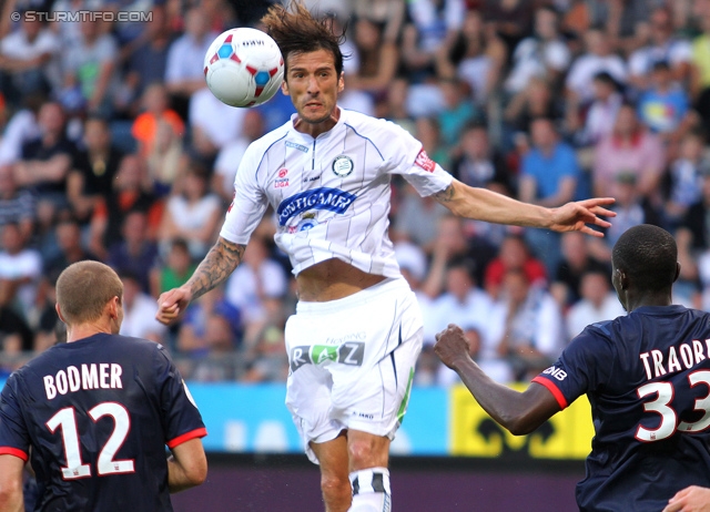 Sturm Graz - Paris SG
Testspiel,  SK Sturm Graz - Paris Saint Germain, Stadion Liebenau Graz, 09.07.2013. 

Foto zeigt Nikola Vujadinovic (Sturm)
Schlüsselwörter: torjubel