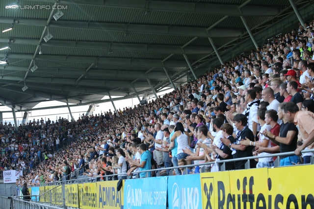 Sturm Graz - Paris SG
Testspiel,  SK Sturm Graz - Paris Saint Germain, Stadion Liebenau Graz, 09.07.2013. 

Foto zeigt Fans von Sturm
