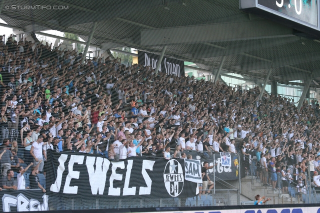 Sturm Graz - Paris SG
Testspiel,  SK Sturm Graz - Paris Saint Germain, Stadion Liebenau Graz, 09.07.2013. 

Foto zeigt Fans von Sturm
