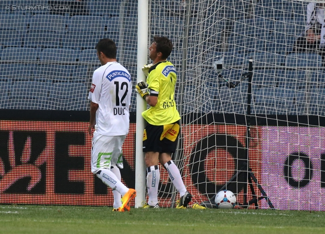 Sturm Graz - Paris SG
Testspiel,  SK Sturm Graz - Paris Saint Germain, Stadion Liebenau Graz, 09.07.2013. 

Foto zeigt Milan Dudic (Sturm) und Christian Gratzei (Sturm)
Schlüsselwörter: tor