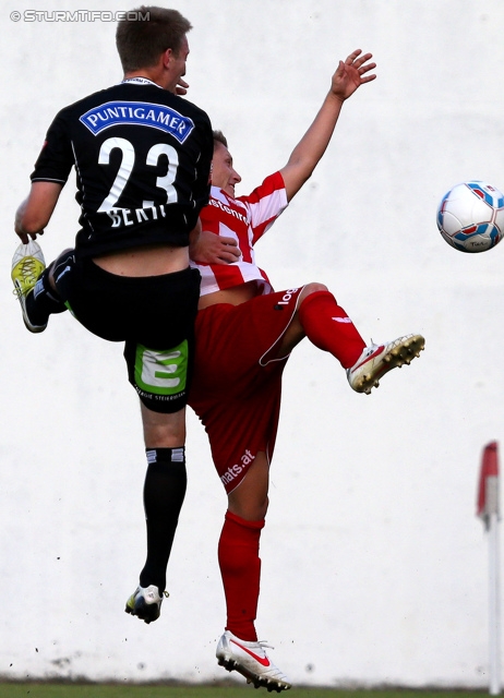 Team Wiener Linien - Sturm Graz
OEFB Cup, 1. Runde, SC Team Wiener Linien -  SK Sturm Graz, Raxplatz Wien, 13.07.2013. 

Foto zeigt Robert Beric (Sturm)
Schlüsselwörter: kopfball tor