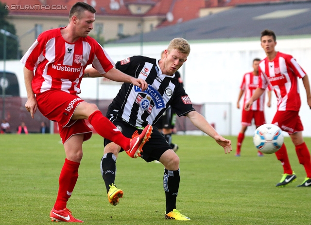 Team Wiener Linien - Sturm Graz
OEFB Cup, 1. Runde, SC Team Wiener Linien -  SK Sturm Graz, Raxplatz Wien, 13.07.2013. 

Foto zeigt Florian Kainz (Sturm)
