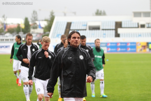 Breidablik - Sturm Graz
UEFA Europa League Qualifikation 2. Runde, FC Breidablik Kopavagur - SK Sturm Graz, Stadion Kopavogsvollur, 18.07.2013. 

Foto zeigt Imre Szabics (Sturm)
