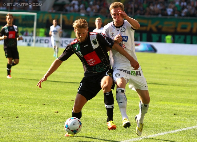 Wacker Innsbruck - Sturm Graz
Oesterreichische Fussball Bundesliga, 1. Runde, FC Wacker Innsbruck - SK Sturm Graz, Tivoli Neu Innsbruck, 21.07.2013. 

Foto zeigt Robert Beric (Sturm)
