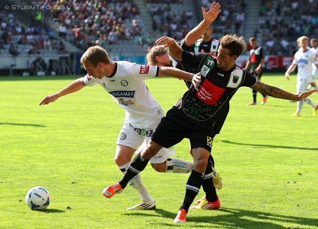 Wacker Innsbruck - Sturm Graz
Oesterreichische Fussball Bundesliga, 1. Runde, FC Wacker Innsbruck - SK Sturm Graz, Tivoli Neu Innsbruck, 21.07.2013. 

Foto zeigt Robert Beric (Sturm)
