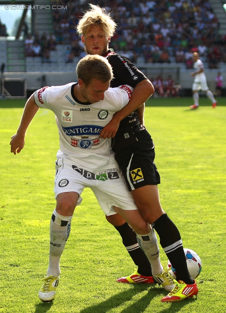 Wacker Innsbruck - Sturm Graz
Oesterreichische Fussball Bundesliga, 1. Runde, FC Wacker Innsbruck - SK Sturm Graz, Tivoli Neu Innsbruck, 21.07.2013. 

Foto zeigt Robert Beric (Sturm)
