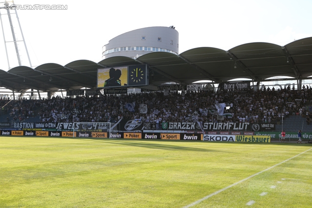 Sturm Graz - Breidablik
UEFA Europa League Qualifikation 2. Runde, SK Sturm Graz -  FC Breidablik Kopavagur, Stadion Liebenau Graz, 25.07.2013. 

Foto zeigt Fans von Sturm
