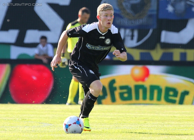 Sturm Graz - Breidablik
UEFA Europa League Qualifikation 2. Runde, SK Sturm Graz -  FC Breidablik Kopavagur, Stadion Liebenau Graz, 25.07.2013. 

Foto zeigt Florian Kainz (Sturm)
