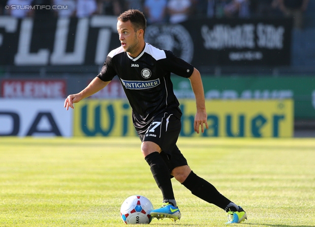 Sturm Graz - Breidablik
UEFA Europa League Qualifikation 2. Runde, SK Sturm Graz -  FC Breidablik Kopavagur, Stadion Liebenau Graz, 25.07.2013. 

Foto zeigt Christian Klem (Sturm)
