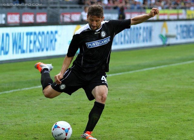 Sturm Graz - Breidablik
UEFA Europa League Qualifikation 2. Runde, SK Sturm Graz -  FC Breidablik Kopavagur, Stadion Liebenau Graz, 25.07.2013. 

Foto zeigt Aleksandar Todorovski (Sturm)
