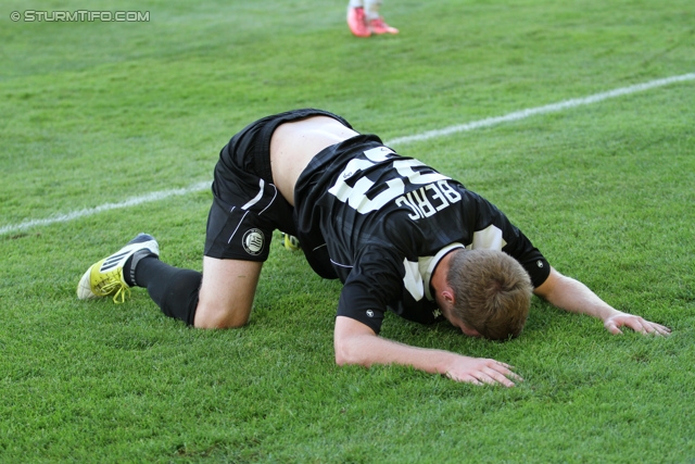 Sturm Graz - Breidablik
UEFA Europa League Qualifikation 2. Runde, SK Sturm Graz -  FC Breidablik Kopavagur, Stadion Liebenau Graz, 25.07.2013. 

Foto zeigt Robert Beric (Sturm)
Schlüsselwörter: enttaeuschung